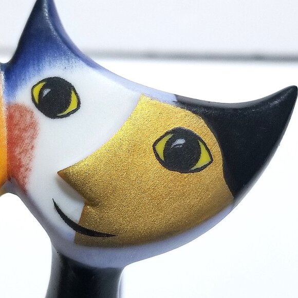 Goebel Rosina Cat's Porcelain Figurine Sabino/Sabina Signed Cat's World Germany - Picture 14 of 16